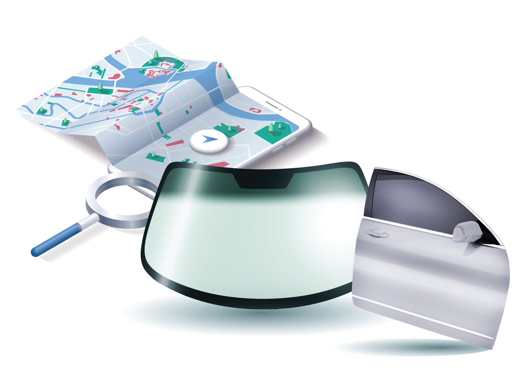 Panel windscreen locators 