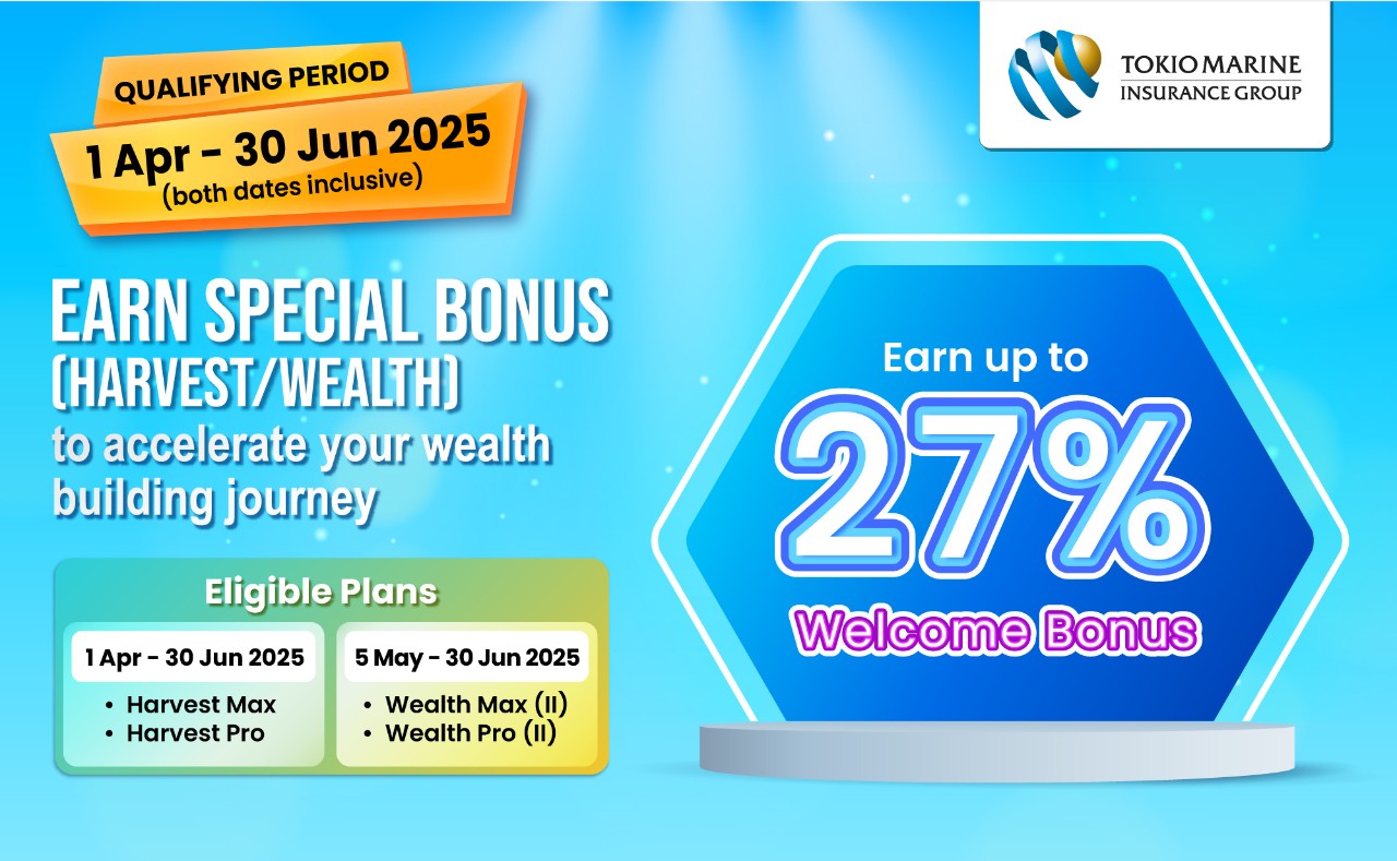 Special Bonus (Harvest/Wealth) | Tokio Marine Life Insurance Singapore